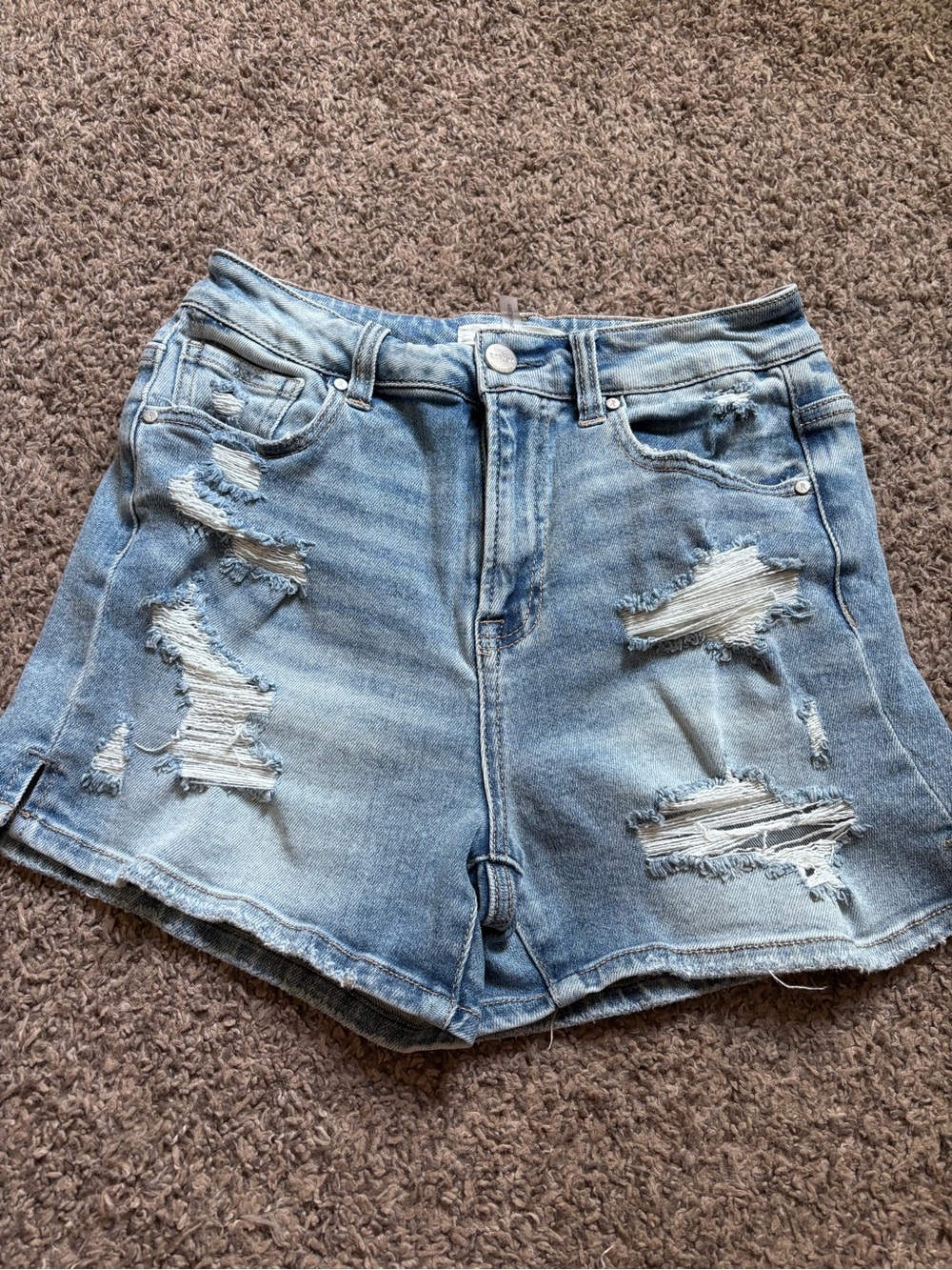 Risen Denim Shorts